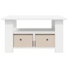 Table basse avec tiroir Blanc 77 x 55 x 42 cm Bois d'ingénierie 627752627752
