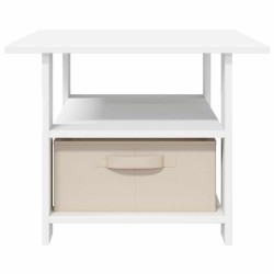 Table basse avec tiroir Blanc 77 x 55 x 42 cm Bois d'ingénierie 627752627752