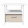 Table basse avec tiroir Blanc 77 x 55 x 42 cm Bois d'ingénierie 627752627752