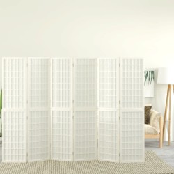 Cloison de séparation pliable 6 panneaux 240x170 cm Blanc 627755627755