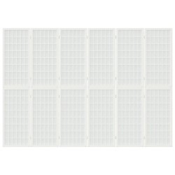 Cloison de séparation pliable 6 panneaux 240x170 cm Blanc 627755627755
