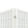 Cloison de séparation pliable 6 panneaux 240x170 cm Blanc 627755627755