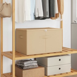 Boîte de rangement Crème 55 x 35 x 32 cm Tissu intissé 627761627761