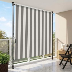 Store Roulant Extérieur Anthracite et blanc 100 x 270 cm 627762627762