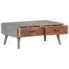 Table basse Gris 100x60x40 cm Bois massif de manguier brut 627763627763