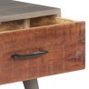 Table basse Gris 100x60x40 cm Bois massif de manguier brut 627763627763