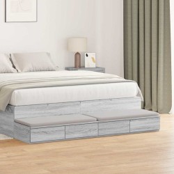 Tiroirs de lit avec tiroir Gris Sonoma 160 x 36,5 x 16,5 cm 627771627771