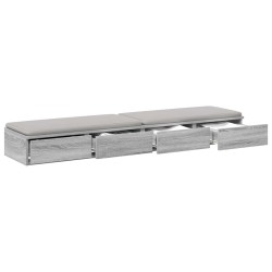Tiroirs de lit avec tiroir Gris Sonoma 160 x 36,5 x 16,5 cm 627771627771