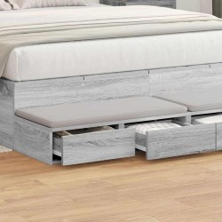Tiroirs de lit avec tiroir Gris Sonoma 160 x 36,5 x 16,5 cm 627771627771
