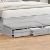 Tiroirs de lit avec tiroir Gris Sonoma 160 x 36,5 x 16,5 cm 627771627771