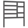 Tête de lit Gris 96x4x104 cm Bois massif de pin 627772627772
