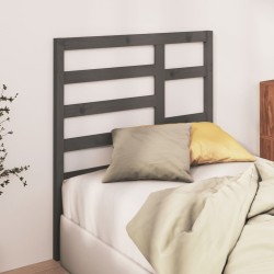 Tête de lit Gris 96x4x104 cm Bois massif de pin 627772627772