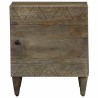 Tables chevet 2 pcs gris clair 40x33x46 cm bois manguier solide 627777627777
