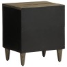 Tables chevet 2 pcs gris clair 40x33x46 cm bois manguier solide 627777627777