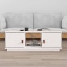 Table basse Blanc 100x50x35 cm Bois massif de pin 627778627778