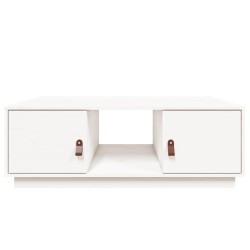 Table basse Blanc 100x50x35 cm Bois massif de pin 627778627778