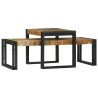Table basse 2 pcs Marron 48 x 40 x 40 cm Bois de mangue massif 627782627782