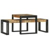 Table basse 2 pcs Marron 48 x 40 x 40 cm Bois de mangue massif 627782627782