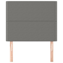 Tête de lit Gris foncé 100x5x118/128 cm Tissu 627787627787