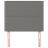 Tête de lit Gris foncé 100x5x118/128 cm Tissu 627787627787