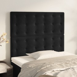 Tête de lit Noir 100x5x118/128 cm Velours 627789627789
