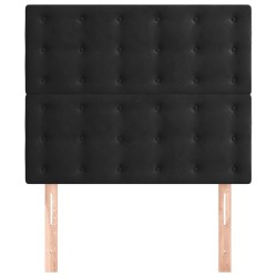 Tête de lit Noir 100x5x118/128 cm Velours 627789627789