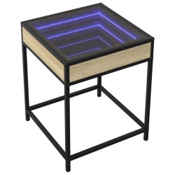 Table de chevet avec LED infini chêne sonoma 40x40x51 cm 627791627791