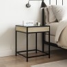 Table de chevet avec LED infini chêne sonoma 40x40x51 cm 627791627791