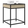Table de chevet avec LED infini chêne sonoma 40x40x51 cm 627791627791