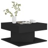 Table basse Noir 57x57x30 cm Bois d'ingénierie 627792627792