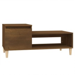 Table basse Chêne marron 100x50x45 cm Bois d'ingénierie 627793627793