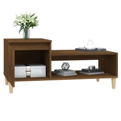 Table basse Chêne marron 100x50x45 cm Bois d'ingénierie 627793627793