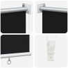Store roulant extérieur protection UV Noir 65 x 230 cm (L x H) 627798627798