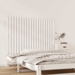 Tête de lit murale Blanc 127,5x3x90 cm Bois massif de pin 627802627802