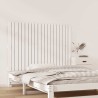 Tête de lit murale Blanc 127,5x3x90 cm Bois massif de pin 627802627802