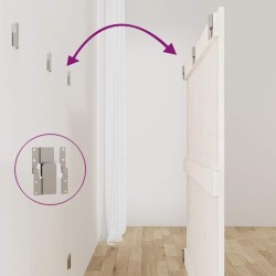 Tête de lit murale Blanc 127,5x3x90 cm Bois massif de pin 627802627802