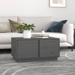 Table basse Gris 80x50x40 cm Bois massif de pin 627805627805