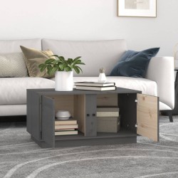 Table basse Gris 80x50x40 cm Bois massif de pin 627805627805