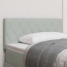 Tête de lit LED avec bandes LED Gris clair 90 cm Velours 627807627807