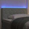 Tête de lit LED avec bandes LED Gris clair 90 cm Velours 627807627807