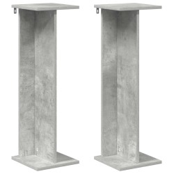 Support de Plante 2 pcs Gris Béton 25 x 25,5 x 80,5 cm 627808627808
