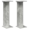 Support de Plante 2 pcs Gris Béton 25 x 25,5 x 80,5 cm 627808627808