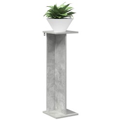 Support de Plante 2 pcs Gris Béton 25 x 25,5 x 80,5 cm 627808627808