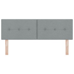 Tête de lit LED avec bandes LED Gris clair 144 cm tissu 627809627809