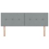 Tête de lit LED avec bandes LED Gris clair 144 cm tissu 627809627809