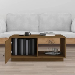 Table basse Marron miel 80x50x35,5 cm Bois massif de pin 627810627810