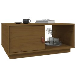 Table basse Marron miel 80x50x35,5 cm Bois massif de pin 627810627810