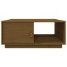 Table basse Marron miel 80x50x35,5 cm Bois massif de pin 627810627810