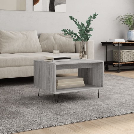 Table basse sonoma gris 60x50x40 cm bois d'ingénierie 627812627812