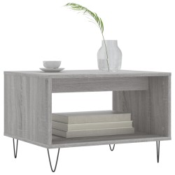Table basse sonoma gris 60x50x40 cm bois d'ingénierie 627812627812